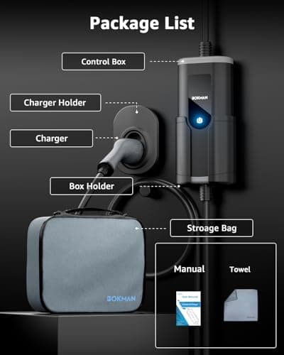 bokman EV Charger Type 2 to 3 Pin Plug 2.3kW 15M — view 6