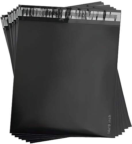 MXtore 20 Black Postage Bags 14x19 Parcel Mailing Shipping Bags Vinted