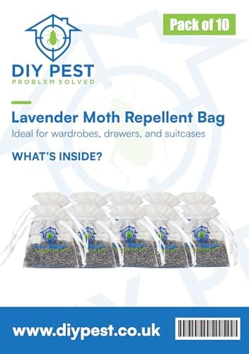 DIY Pest Lavender Clothes Moth Bags – Pack of 10x 7g Sachets, Wardrobe & Drawer Protection for Wool, Cashmere & Fabrics, Long-Lasting Freshness — view 5