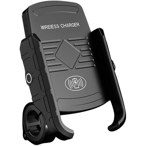 FUNOMOCYA Motorcycle Phone Holder 15W Wireless Charging Ip66 for outdoor