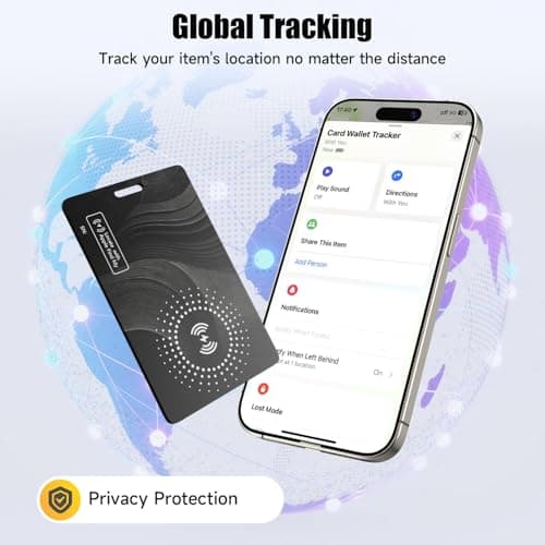 [Apple MFi Certified] Wallet Tracker Card with Apple Find My, iOS Only — view 3