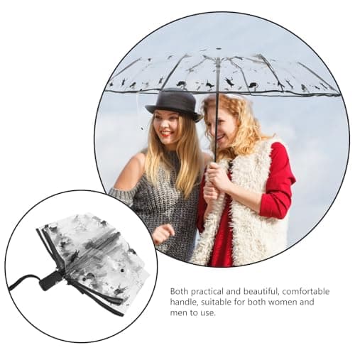 JEWEDECO Automatic Folding Umbrella Travel Lightweight Men Women — view 6