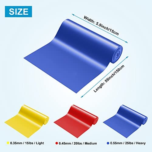 Resistance Bands Set, 1.5M/4.9ft Exercise Bands with 3 Resistance Levels — view 5
