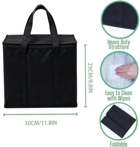 Cooler Bags,Large Insulated Cooler Bag Food Delivery Bag for Grocery Picnic — view 2