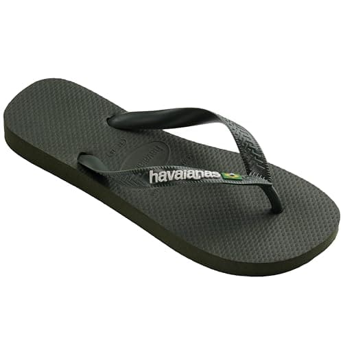 Havaianas Top Brasil Logo Unisex Adults Flip Flop, Olive Green, 5 UK — view 2