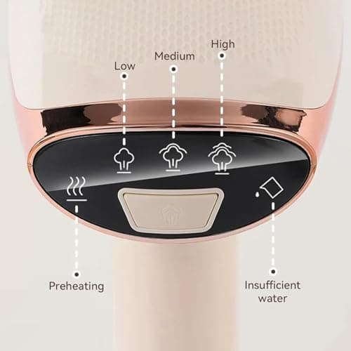 Meacode Handheld Portable Steamer for Clothes,Travel Garment Steamer Fast Heat Upgraded (Beige) — view 4
