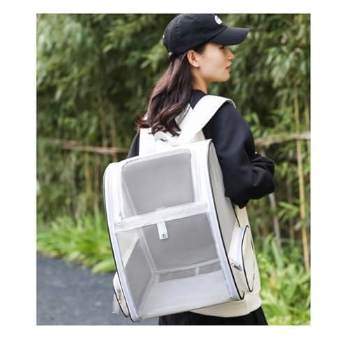 Haipky Ventilated Cats Dogs Rabbits Carrier Backpack for Small Pets and Puppies – Perfect for Outdoor Adventures and Vet Visits, Ultimate Comfort On-the-Go, Yellow — view 6