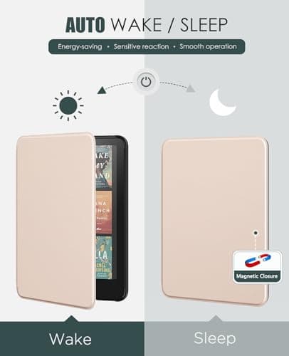 MoKo Case for 7" Kindle Paperwhite 12th Gen&Colorsoft 2024, Rose Gold — view 5