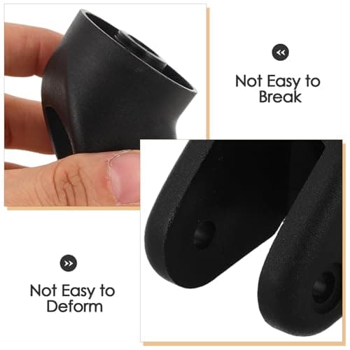 2pcs Luggage Wheel Frame Replacement Black Plastic for Suitcase Repair — view 3