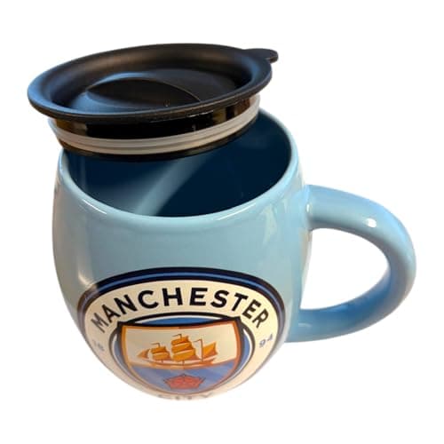 MANCHESTER CITY FC Tea Tub Travel Mug Coffee Ceramic 500 ml with Lid Official Merchandise — view 4