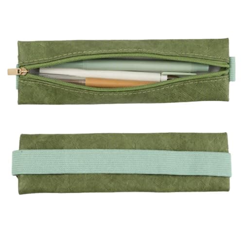 Koilife Waterproof Notebook Pencil Case with Olive Green Elastic Strap — view 3