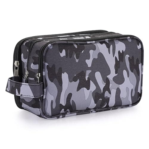 IGNPION Mens Wash Bag, Dry Wet Separation Travel Toiletry Bag, Dopp Kit Bag