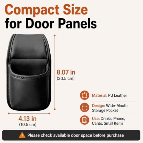 Cup Holders for Car Universal Leather Scratch-Resistant Vehicle Organizer — view 5