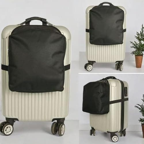 DraCra Over Luggage Organizer Bag Add on Storage Pocket Expandable Hanging Pouch for Hardside Carry-On Luggage Hardshell Suitcase With Wheels Softside Rolling Luggage with Spinner Wheels — view 4
