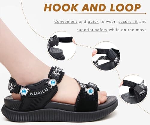 KuaiLu Womens Orthopedic Walking Sandals with Arch Support Recovery Cushion — view 5