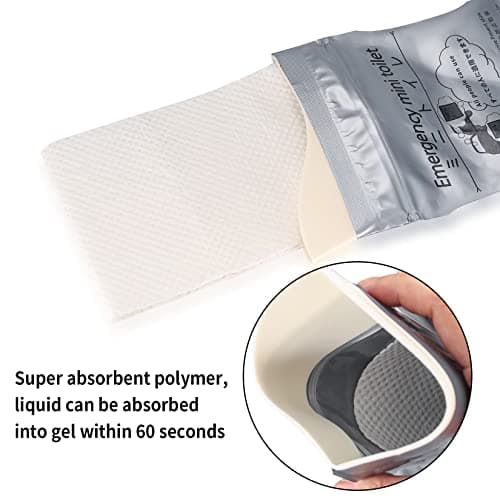 lzijun 10 Pcs Urine Bags, 700ml Emergency Camping Pee Bags, Portable Urinal Toilet Bags, Travel Outdoor Car Traffic Jam Emergency Vomit Bag for Men Women Kids Children Patient Emergency Urinal Bags — view 5