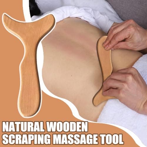 Wood Massage Tools Relaxing Body Stress Relief Headache Relief Health Care — view 2