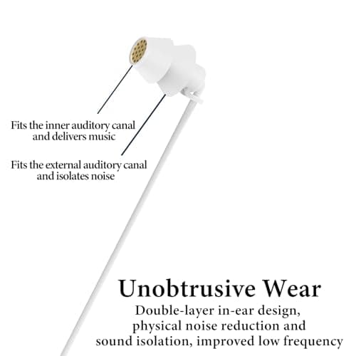 GEEKRIA Mono Sleep Earbud, 3.5mm Single Earphone for Side Sleeping — view 3