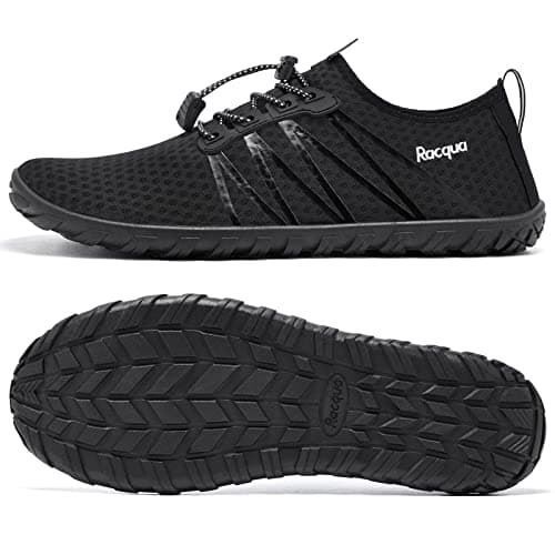 Racqua Men Women Water Shoes Quick-Dry Non-Slip Aqua Shoes Black 3 — view 6