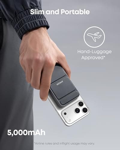 Anker 622 Magnetic Power Bank, 5,000mAh Foldable Wireless Portable Charger — view 3