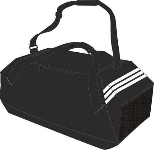 adidas Unisex Tiro Duffle Bag Large Duffel Bag, Black/White, One Size — view 4