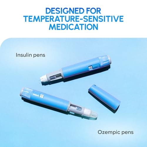 Adamson Insulin Cooler Case with 2 Ice Packs – Insulin Travel Case for Insulin Pens & Medication – Compact Diabetes Travel Cooler Bag for Insulin Pens and Medical Accessories — view 5