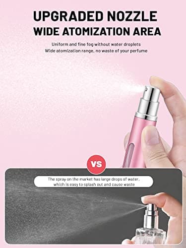 BELEVO Travel Perfume Atomiser - 3 Pcs Refillable Perfume Bottle, 5 Ml Mini Spray Bottle Suitable For Men And Women Travel Essentials — view 4