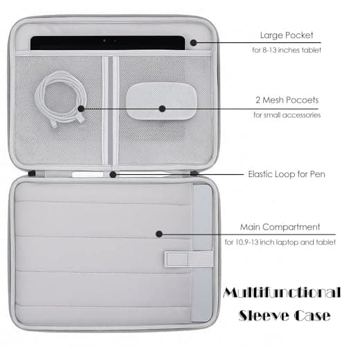ProElife Sleeve Case for MacBook Neo & Air 13'' M5 M4, Retractable Handle — view 3
