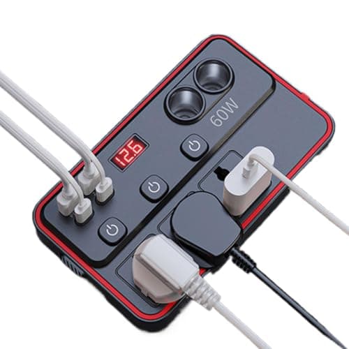 Car Power Inverter, Vehicle Voltage Converter, 12V To 220V Converter — view 2