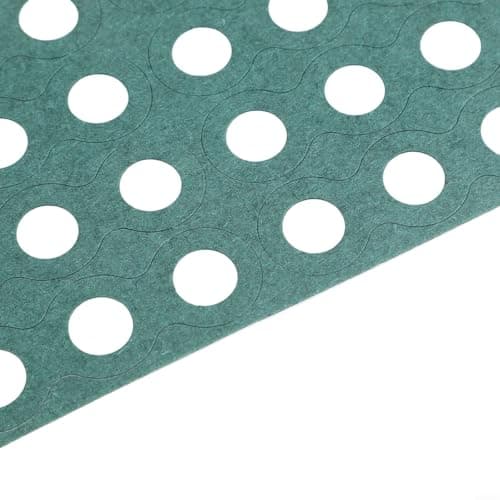100 Pcs Green for battery Insulation Gaskets, 17mm OD x 10mm ID Paper Washers for Cells, Wood Pulp Hollow Rings to Prevent Short Circuit, For Easy Peel Discs for DIY for battery Pack(K) — view 3