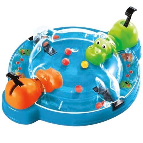 Hasbro Gaming Hungry Hungry Hippos Travel Game, Travel Games for Kids, Portable Grab and Go Marble-Chomping Game for Ages 4+ — view 3