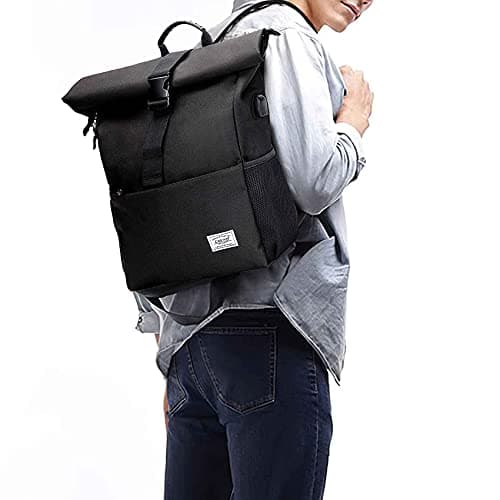 MoFut Rolltop Backpack for Men and Women, Large Laptop Backpack with 15.6 Inch Laptop Compartment, Waterproof Backpack, Multi-Compartment Travel Backpack, School Backpack, Work Backpack for University — view 2