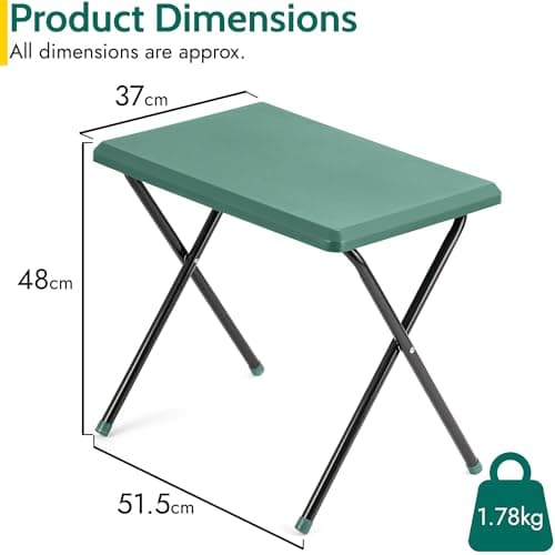 Trail Small Folding Camping Table, Green — view 3