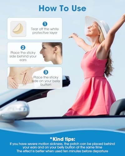 MQXUNMI Motion Sickness Patches, 28 pcs — view 2
