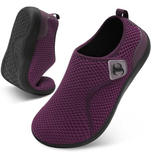 JOINFREE Womens Barefoot Walking Shoes Wide Fit Casual Trainers Purple