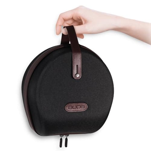 Aune AuNest, Hard Travel Carrying Case for AR5000 Wired Headphones, Case Only, Dark grey + burgundy