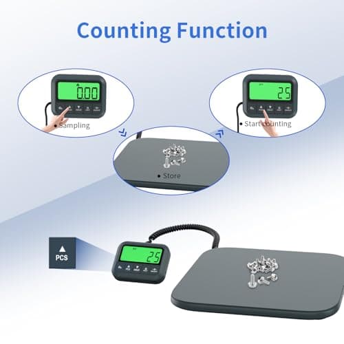UNIWEIGH Shipping Scale,440lb/0.35oz Postal Scales with Hold/Tare/Count — view 6