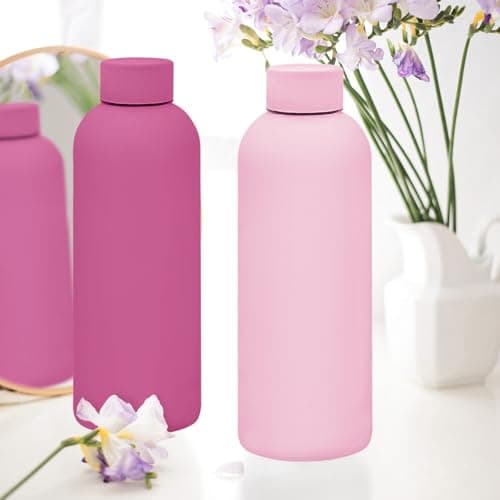 16 Pack Stainless Steel Insulated Water Bottle 17oz Blank Double Wall Vacuum Thermal Sports Bottle Personalized Metal Water Bottles Bulk for Travel Team Gift, Office — view 5