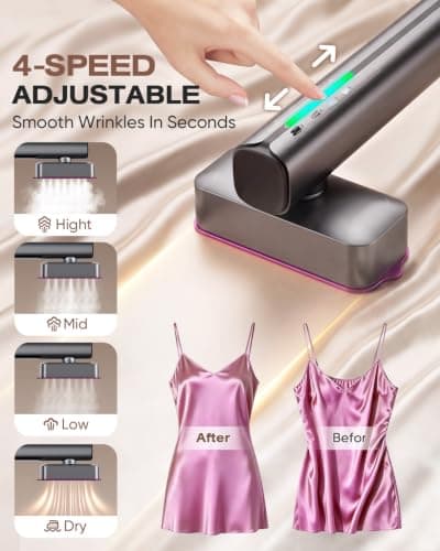 Travel Steamer for Clothes, 110-240V Dual Voltage Clothes Steamer Handheld — view 5