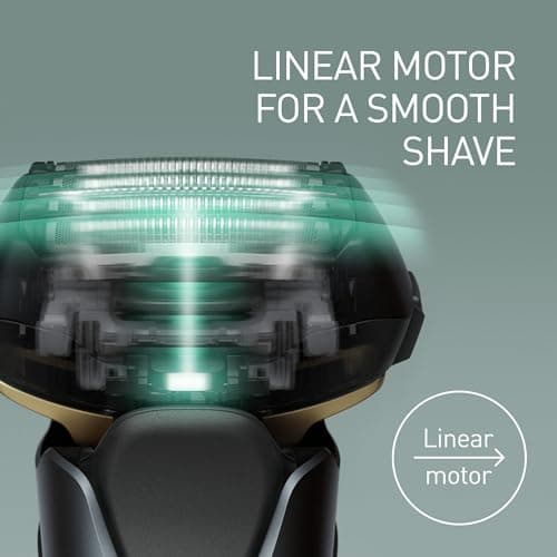 Panasonic Series 800 ES-LV97 5-Blade Wet and Dry Electric Shaver for Men, Rechargeable, Responsive Beard Sensor, Multi-Flex 16D Head, Auto Cleaning, Charging Stand, Gift for Men (2 pin UK Plug) — view 5