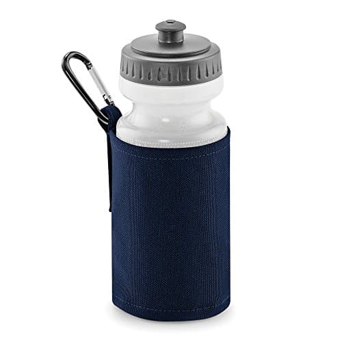 Quadra Water Bottle And Fabric Sleeve Holder (One Size) (French Navy)