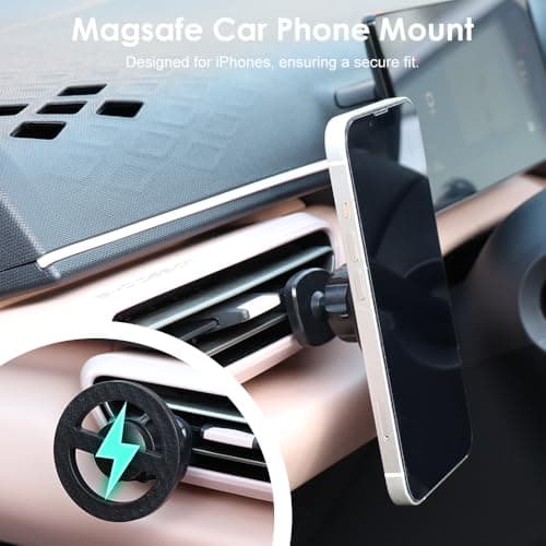 FIDWALL 3 Pack Mag-safe Car Phone Mount Set with Flexible Installation & Strong Magnetic Adsorption — view 3