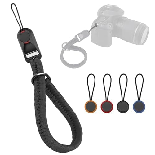 Black Fast Camera Strap with 4 Color Quick Release Buckle for Photographers