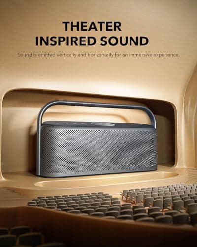 soundcore Motion x600 Bluetooth Speaker with Wireless Hi-Res Spatial Audio, 50W Sound, IPX7 Waterproof, Pro EQ, Built-In Handle, AUX-In, Portable Speaker for Home, Office, Outdoors — view 3