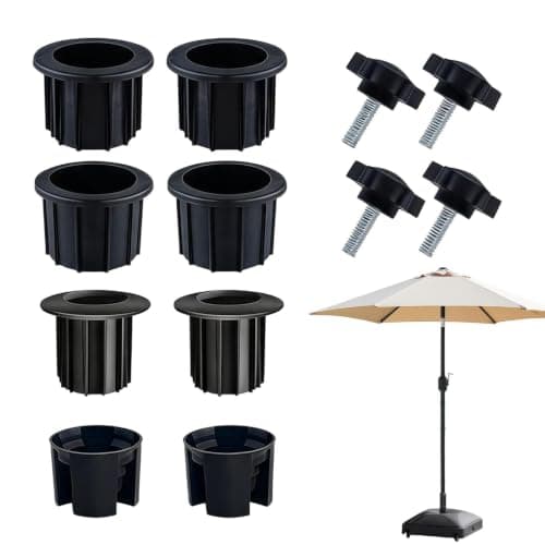 Umbrella Pole Adapter Heavy Duty Threaded Hand Knob Dustproof Adapter