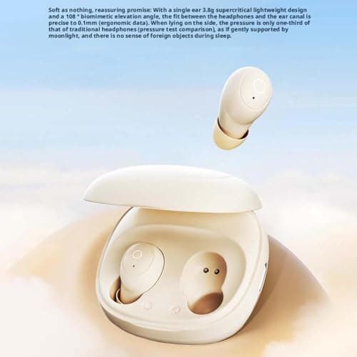 Invisible Sleep Earbuds for Side Sleepers,2026 New Mini Invisible Headphones,Bluetooth 5.4 True Wireless In-Ear Earphones,Hidden Earbuds Waterproof,Soft in-Ear Ear Plugs for Sleeping,Working,Travel — view 6