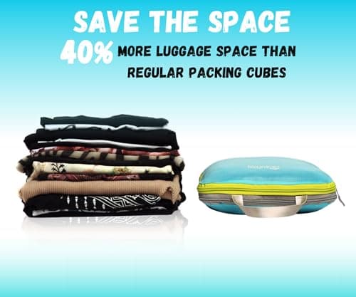 SUITEDNOMAD Ultralight Compression Packing Cubes Set, Suitcase and Backpack Travel Organiser Bags — view 2