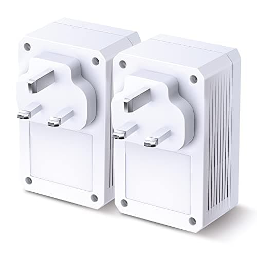 TP-Link TL-PA7017PKIT Gigabit Passthrough Powerline Adapter Starter Kit, Powerline Network Adapters Speed up to 1000 Mbps, 4K Video Streaming & Online Gaming, No Configuration Required, Plug and Play — view 2