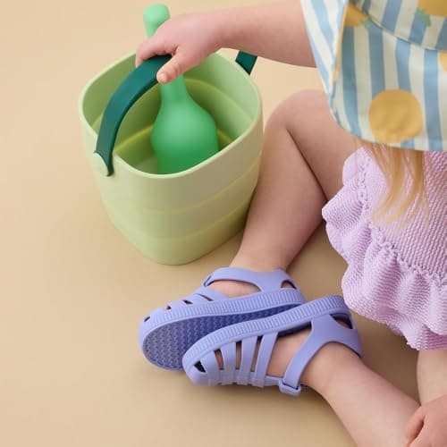 MORI Jelly Shoes Baby KIDLY Sandals Cushioned Insole, Bluebell Size 5 — view 4