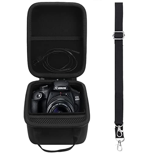 co2CREA Hard Travel Case for Canon EOS 4000D /2000D DSLR Camera